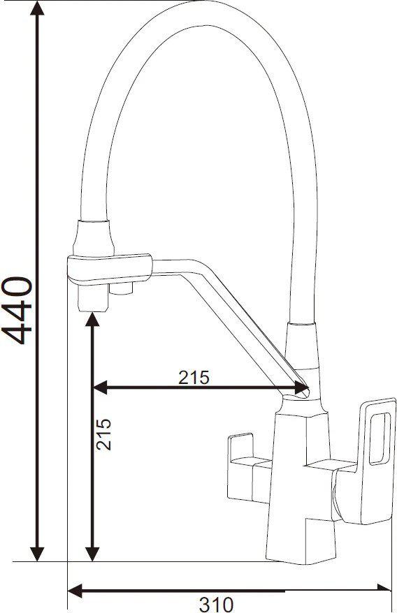 Смеситель Vieir V353525- фото2