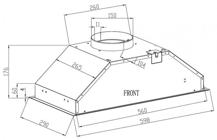 Кухонная вытяжка Schtoff Sesto 60 (нержавеющая сталь)- фото3