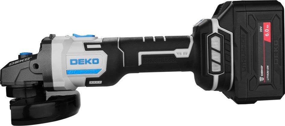 Угловая шлифмашина Deko DKAG20 PRO 085-1073 (с 1-им АКБ)- фото4