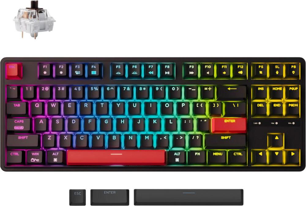 Клавиатура Keychron C3 Pro RGB C3P-H3-RU (Gateron G Pro Brown)- фото