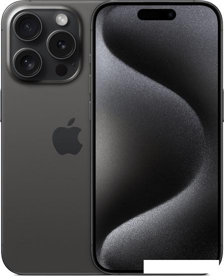 Смартфон Apple iPhone 15 Pro 1TB (черный титан)- фото