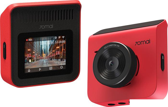 Автомобильный видеорегистратор 70mai Dash Cam A400 (красный)- фото2