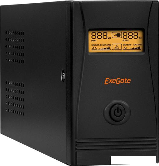 Источник бесперебойного питания ExeGate SpecialPro Smart LLB-600.LCD.AVR.EURO.RJ.USB- фото