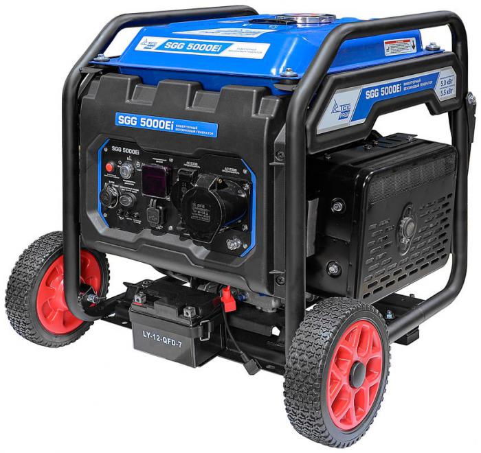 Бензиновый генератор ТСС SGG 5000EI- фото