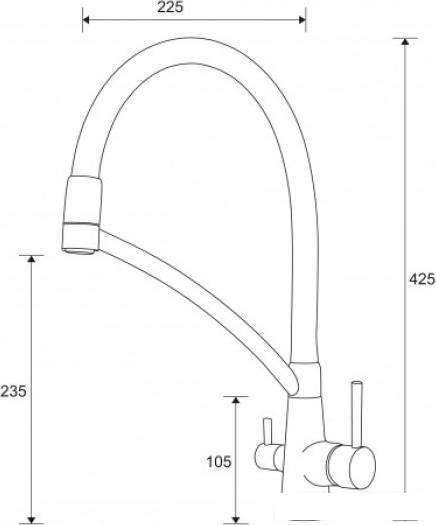 Смеситель Paulmark Siegen Si213111-308 (черный)- фото2