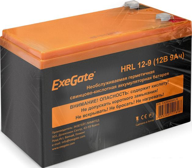 Аккумулятор для ИБП ExeGate HRL 12-9 (12В, 9 А·ч)- фото3