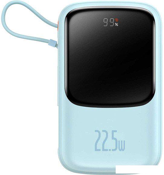 Внешний аккумулятор Baseus Qpow Pro Digital Display Fast Charge 22.5W 20000mAh (голубой)