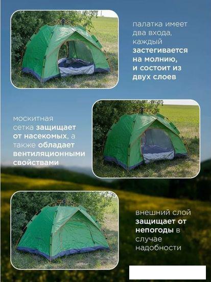 Треккинговая палатка ForceKraft FK-CAMP-1 (зеленый)- фото4