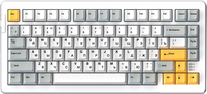 Клавиатура Dareu A81 (белый, Dareu Firefly)- фото