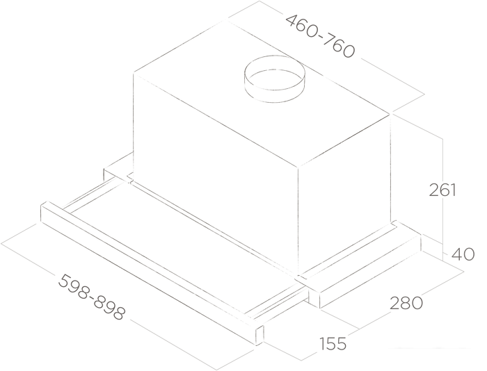 Кухонная вытяжка Elica Elite 26 IX/A/90/VT PRF0094215B- фото3