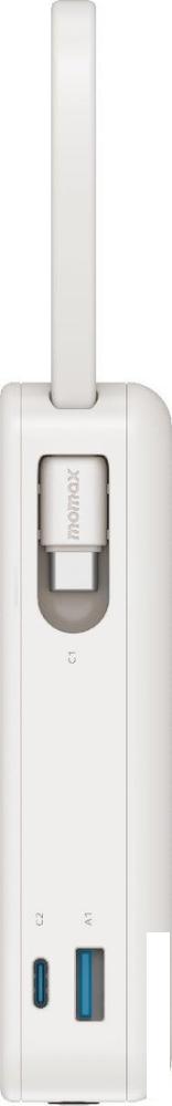 Внешний аккумулятор Momax 1-Power Vital+ Built-In USB-C IP139 20000mAh (белый)- фото2