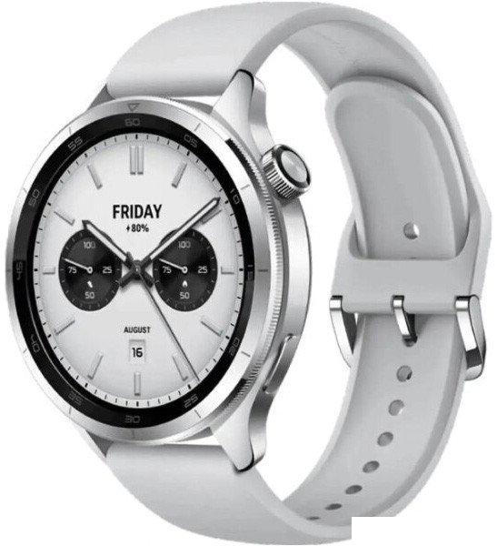 Умные часы Xiaomi Watch S4 (серебристый, международная версия)- фото