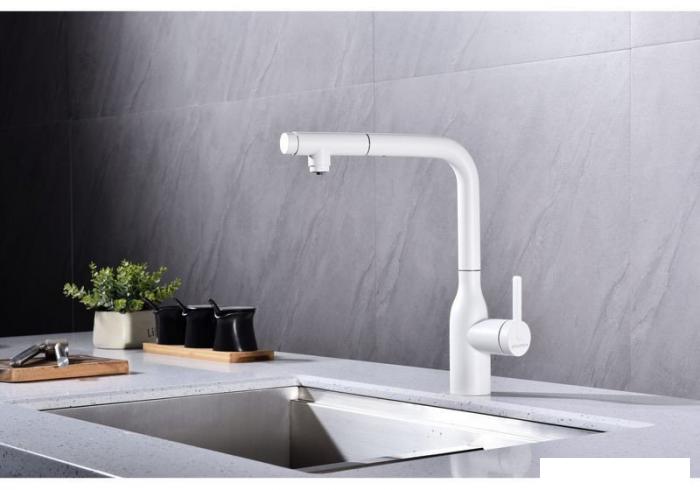 Смеситель Paulmark Viper Vi213105-431 (белый/белый матовый)- фото2