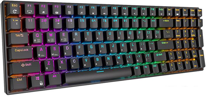 Клавиатура Royal Kludge RK100 RGB (черный, RK Brown)- фото2