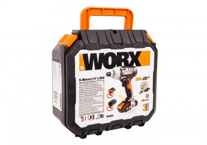 Винтоверт Worx WX291 (с 1-им АКБ, кейс)- фото4