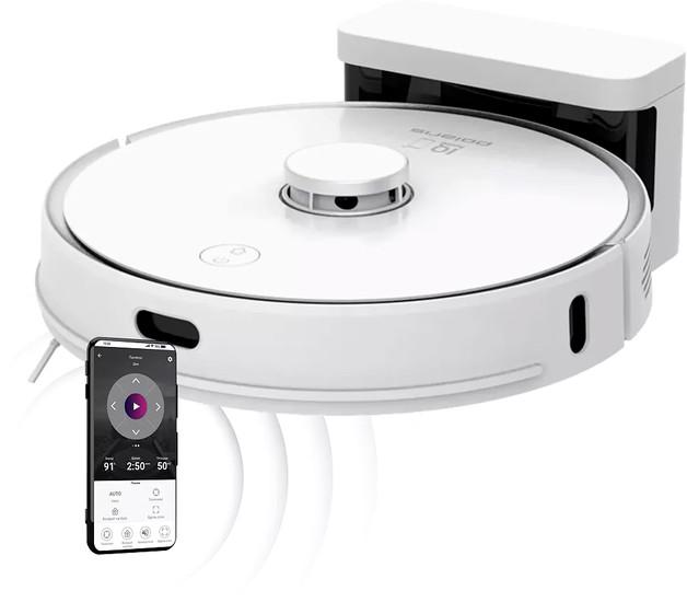 Робот-пылесос Polaris PVCR 0905 WIFI IQ Home Panorama Aqua (белый)- фото
