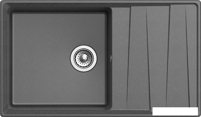 Кухонная мойка GranFest GF-LV-860L (графит)- фото2
