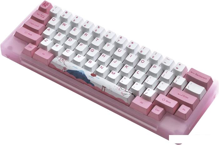 Клавиатура Akko ACR 59 Acrylic Tokyo (Akko CS Jelly Pink, нет кириллицы)- фото4