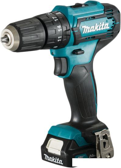 Дрель-шуруповерт Makita HP333DWAE (с 2-мя АКБ, кейс)- фото