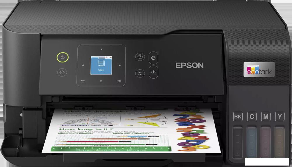 МФУ Epson EcoTank L3560 (ресурс стартовых контейнеров 6600/5900, контейнер 103)
