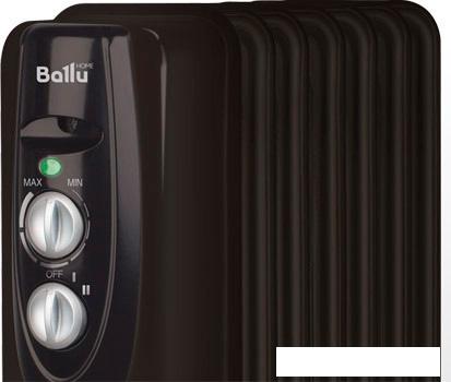 Масляный радиатор Ballu Classic black BOH/CL-05BRN 1000- фото2