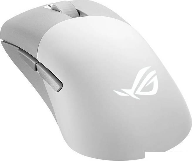Игровая мышь ASUS ROG Keris Wireless AimPoint Moonlight White- фото4