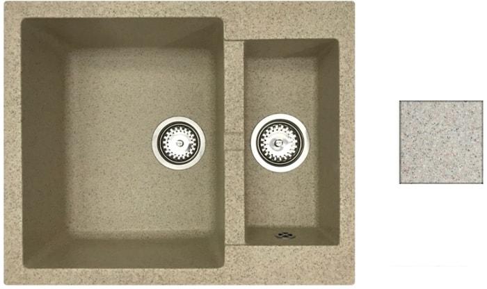 Кухонная мойка БелЭворс Duet (темно-бежевый)