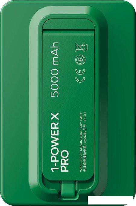 Внешний аккумулятор Momax 1-Power X Pro Magnetic Built-In USB-C IP131 5000mAh (зеленый)- фото3