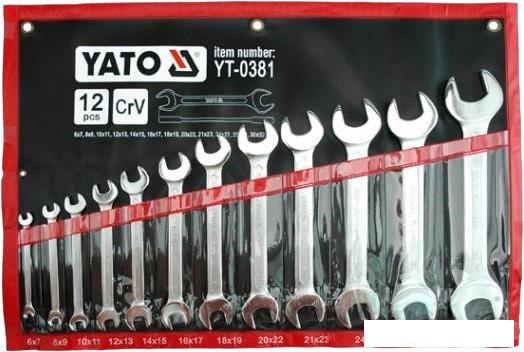 Набор ключей Yato YT-0381 12 предметов