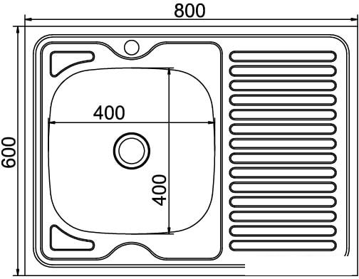 Кухонная мойка Mixline 527970- фото2