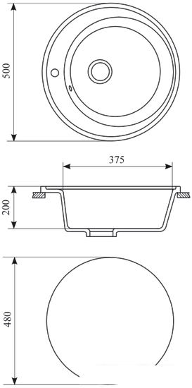 Кухонная мойка Gran-Stone GS-02 (310 светло-серый)- фото2