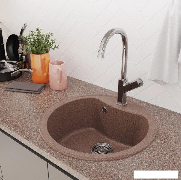 Кухонная мойка Mixline ML-GM09 551794 (терракотовый)- фото4