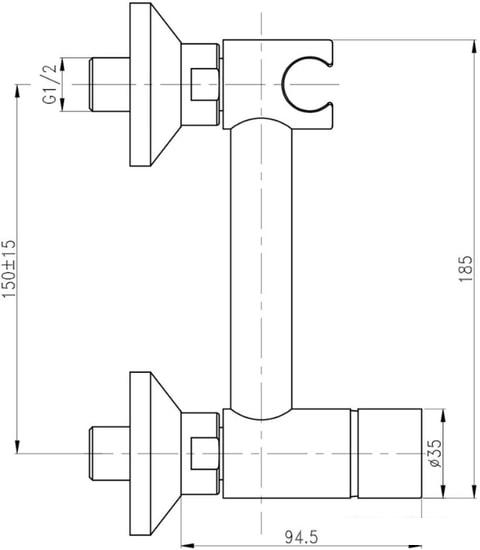 Смеситель Gross Aqua Bidet GA012201C- фото2