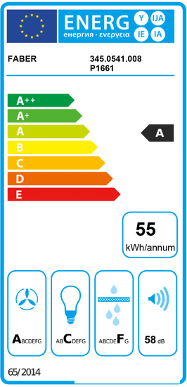 Кухонная вытяжка Faber Glow Plus WH 345.0541.008- фото3