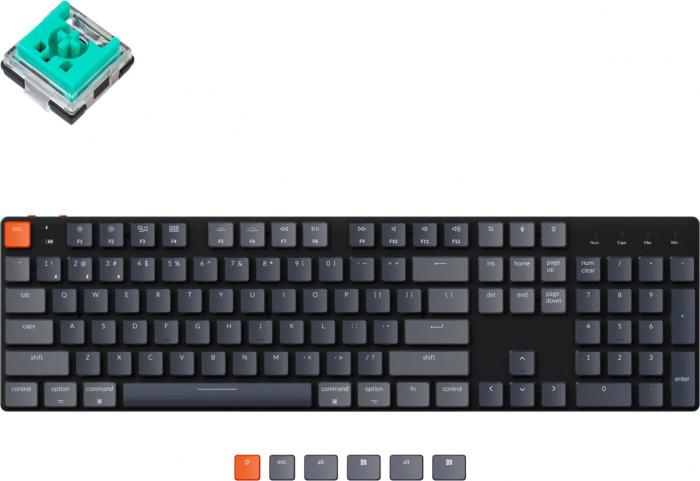 Клавиатура Keychron K5 SE RGB K5SE-E5-RU (Keychron Low Profile Optical Mint)- фото