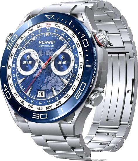 Умные часы Huawei Watch Ultimate (серебристый океан)- фото