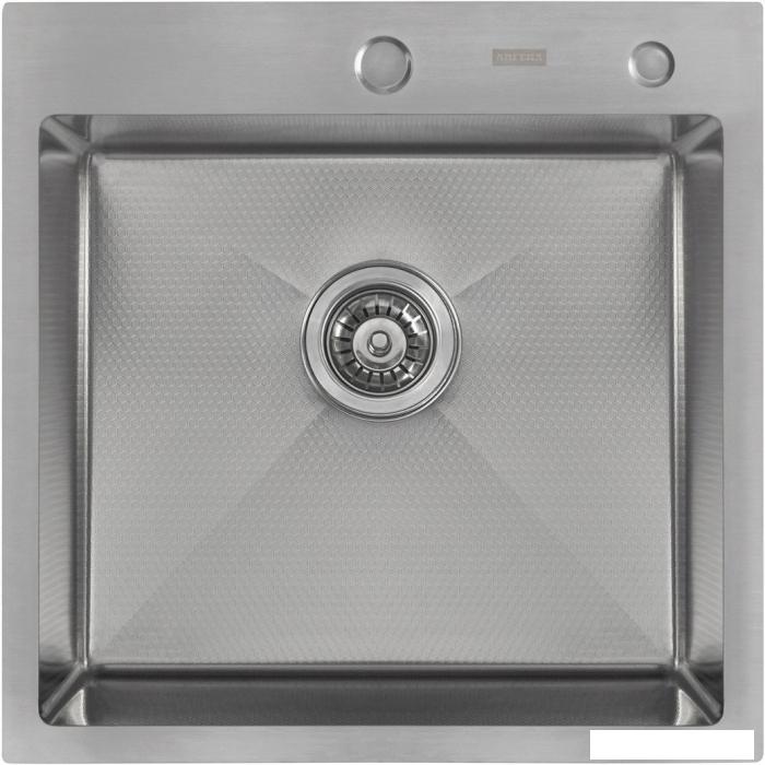 Кухонная мойка ARFEKA Eco AR 500*500 Satin Decor- фото