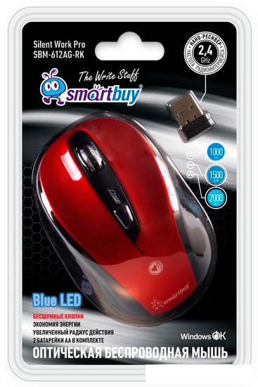 Мышь SmartBuy 612AG Red/Black (SBM-612AG-RK)- фото4