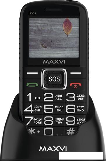Кнопочный телефон Maxvi B5ds (черный)- фото3