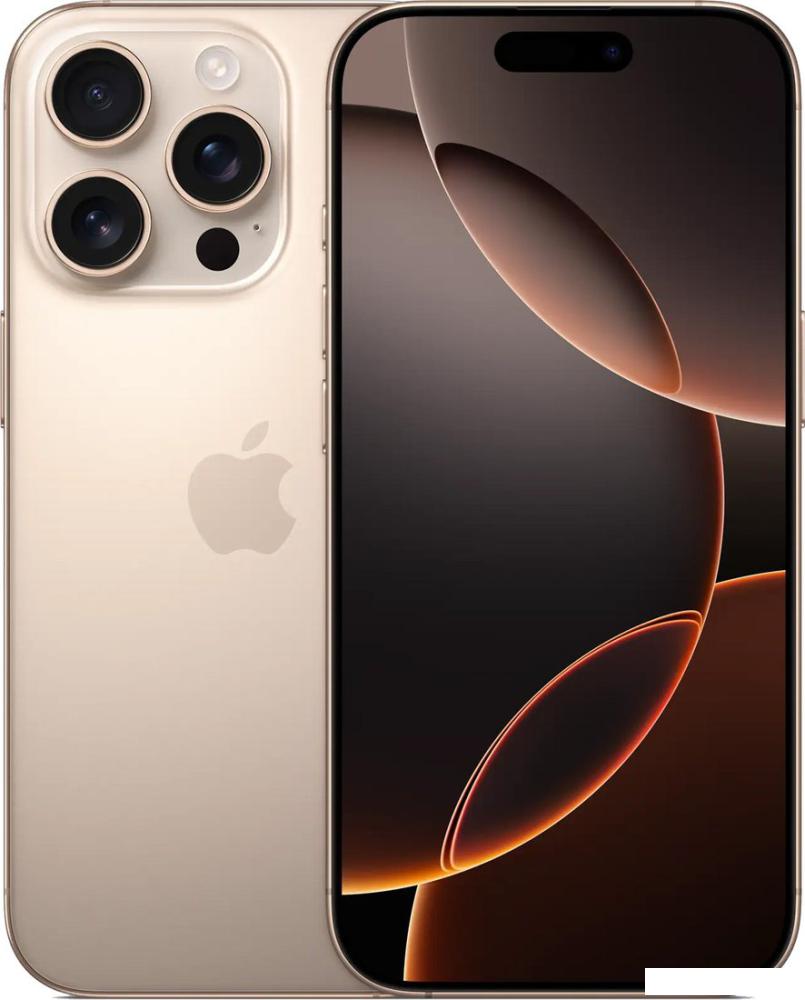 Смартфон Apple iPhone 16 Pro Dual SIM 512GB (пустынный титан)- фото