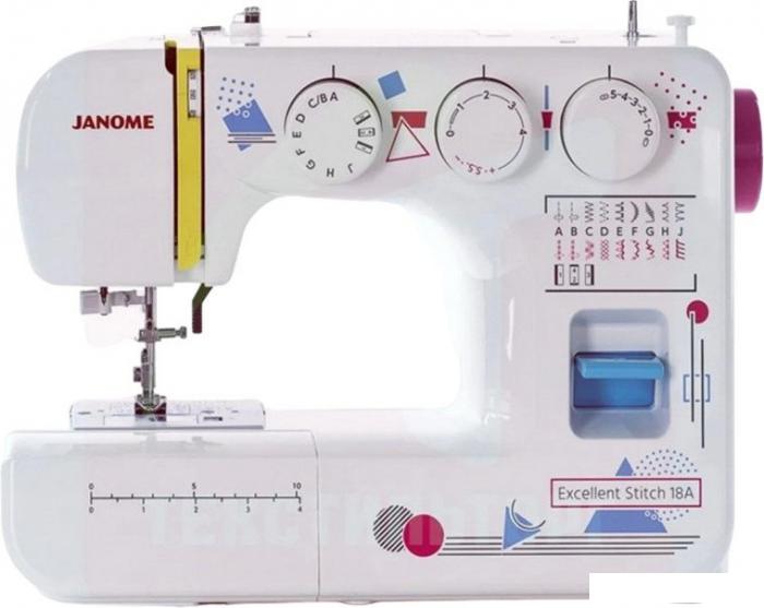 Электромеханическая швейная машина Janome Excellent Stitch 18A- фото