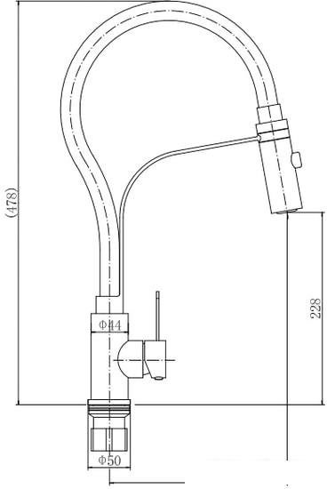 Смеситель Fashun A54112-7- фото2