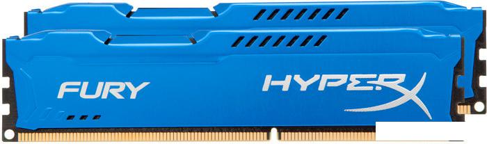 Оперативная память Kingston HyperX Fury Blue 2x8GB KIT DDR3 PC3-12800 (HX316C10FK2/16)- фото