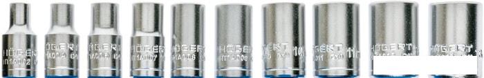 Набор торцевых головок Hogert Technik HT1R334 (11 предметов)- фото2