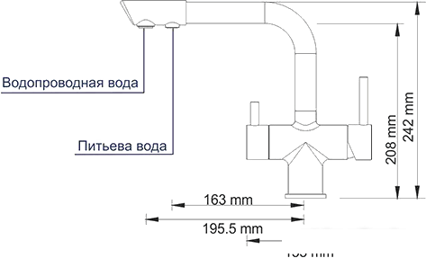 Смеситель Wasserkraft A8017- фото4