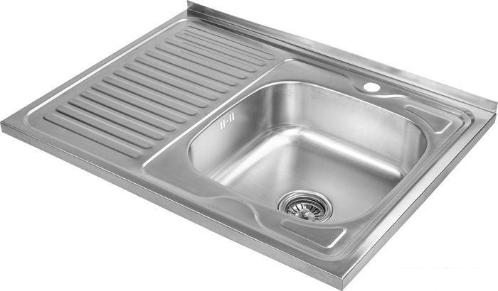 Кухонная мойка Saniteco 8060S-R (с сифоном)- фото4