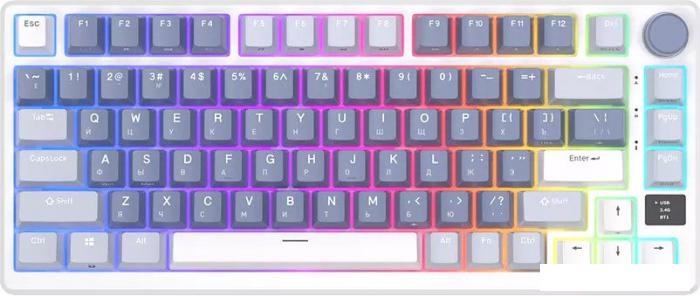 Клавиатура Royal Kludge RK-M75 RGB Ocean Blue (RK Brown)- фото