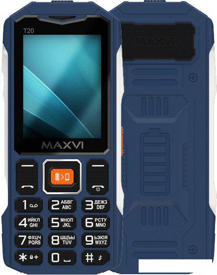 Кнопочный телефон Maxvi T20 (синий)
