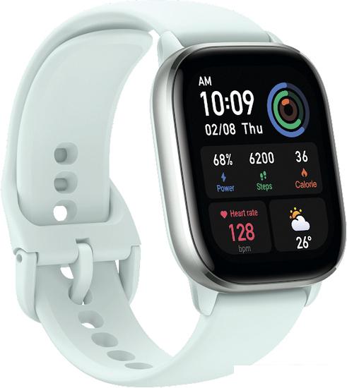Умные часы Amazfit GTS 4 Mini (мятно-голубой)- фото2