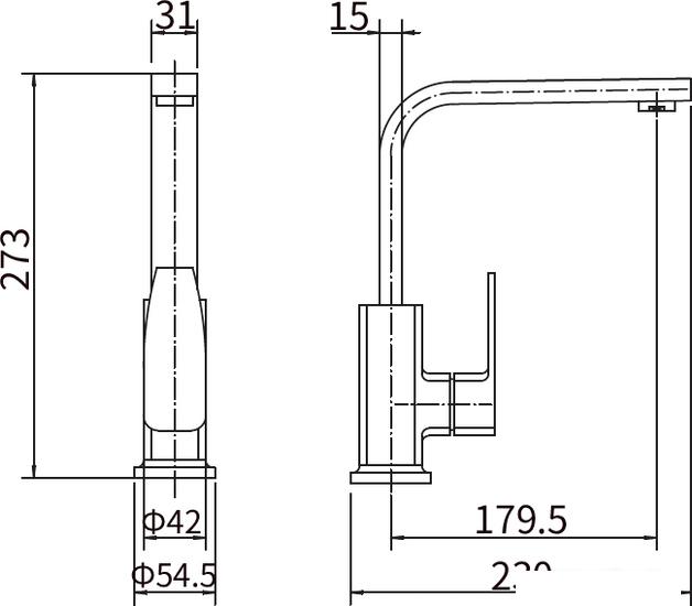 Смеситель Fashun A54010-7- фото2